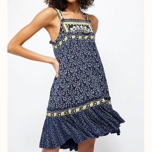 NWT Free People Boarderline Embroidered Tunic. S